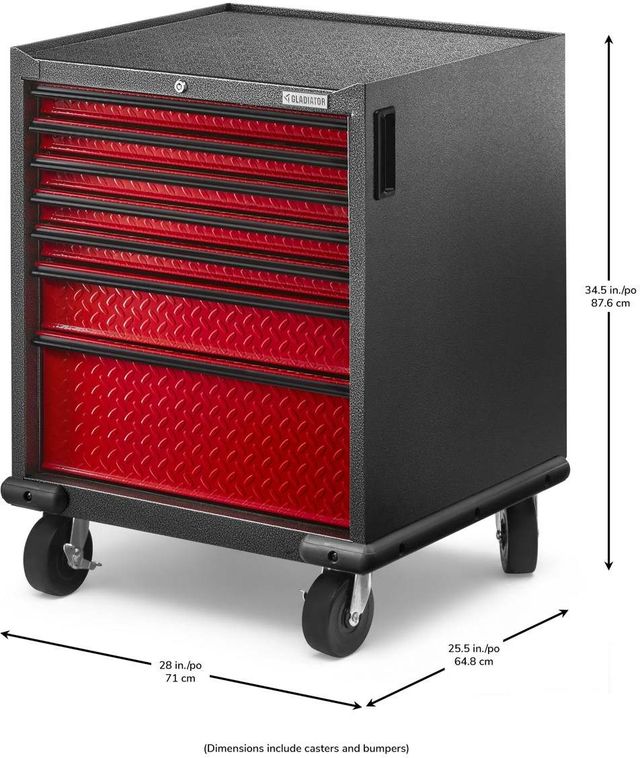 Gladiator® Premier Red Tread Modular Geardrawer Cabinet-4