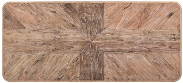 International Furniture Direct Balam Stained White Dining Table-4