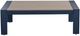 Signature Design by Ashley® Mabry Shores Driftwood Aluminum Outdoor Cocktail Table with Navy Blue Base-2