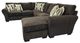 Porter International Designs Savannah 2-Piece Chocolate Sectional-2