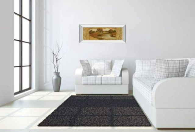 Classy Art River Scene II Mirror Framed Wall Art-3