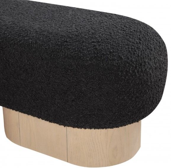 Meridian Furniture Robertson Black/Natural Bench-3
