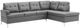 Mazin Furniture Barrington 2-Piece Gray Right-Arm Facing Sofa Sectional and Chaise-0