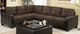 Furniture of America® Lavena 3-Piece Chocolate/Espresso L-Shape Sectional-0