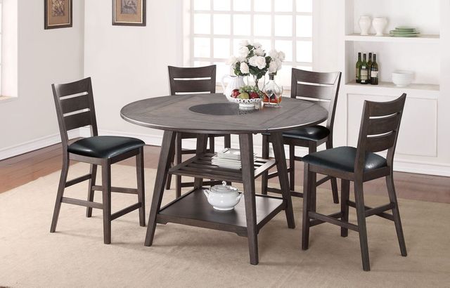 Winners Only® Parkside Gray Round Dining Table-1