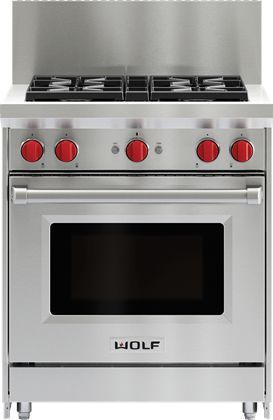 Wolf® 30" Stainless Steel Gas Range Riser-0