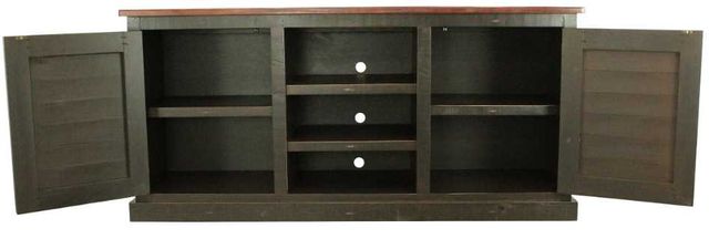 American Heartland Manufacturing Rustic Two Tone 68" Quaint Shutter TV Stand-2