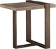 Magnussen Home® Wiltshire Sea Shell Rectangular End Table with Champagne Bronze Base-2