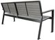 CabanaCoast® Customizable Landing Aluminum Outdoor 3 Seater Bench-2