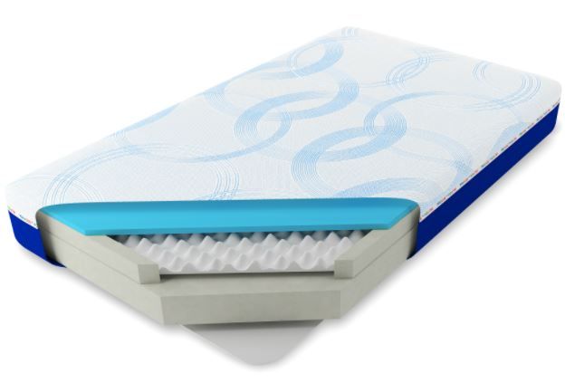 Glideaway® Youth Blue Twin Memory Foam Mattress-3