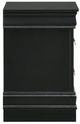 Elements International Louis Philippe Black Nightstand-2