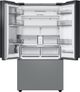 Samsung Bespoke 36" 30 Cu. Ft. Matte Gray/White Glass 3-Door French Door Refrigerator with Family Hub™-3