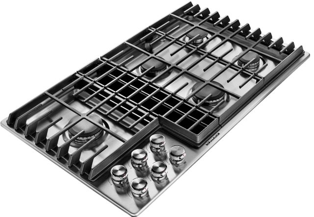 KitchenAid® 36" Stainless Steel Gas Downdraft Cooktop-1