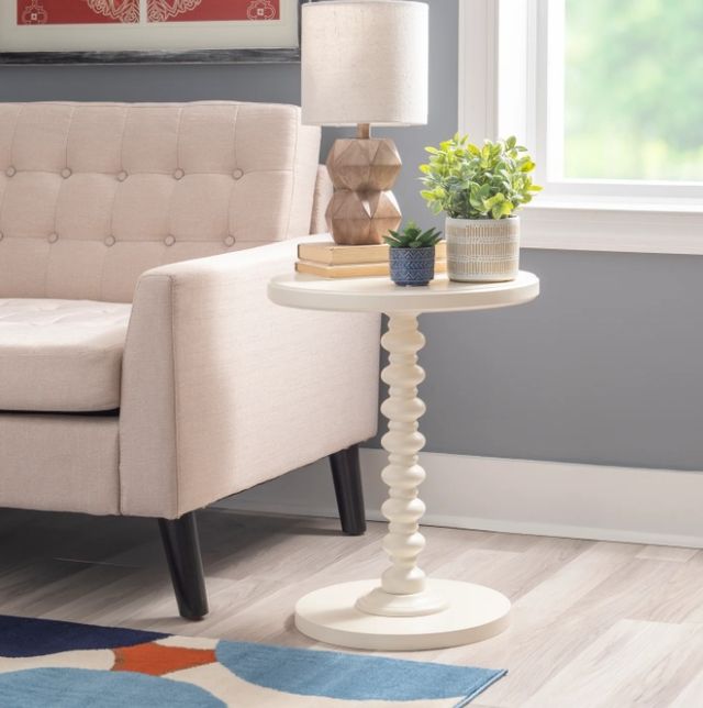 Powell® Spectrum Off White Side Table-1