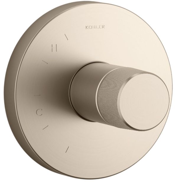 KOHLER® Components® Rite-Temp® Vibrant Brushed Bronze Valve Trim with Oyl Handle-0