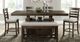 Elements International Colorado Beige/Charcoal Storage Dining Bench-2