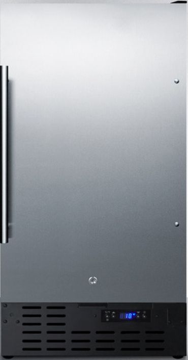 Summit® 18" 2.7 Cu. Ft. Stainless Steel Upright Freezer-0