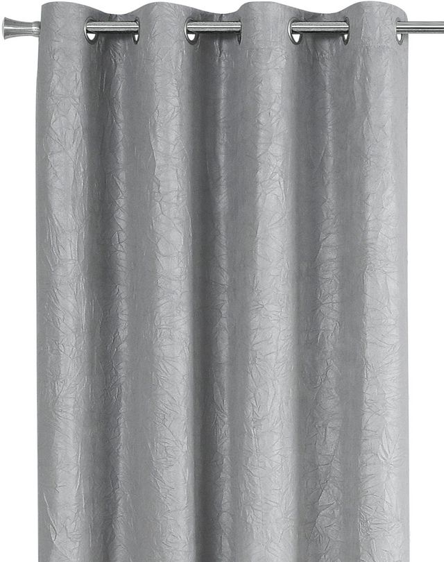 Monarch Specialties Inc. 2-Piece Silver 52" x 95" Room Darkening Curtain Panel Set-3