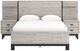 Benchcraft® Vessalli Light Gray Queen Storage Panel Bed with Extensions-1