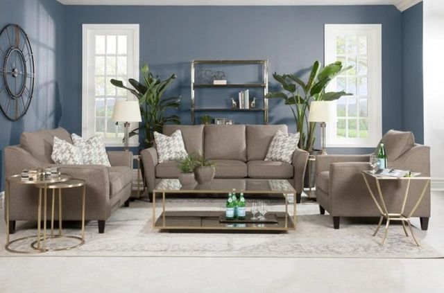 Decor-Rest® Furniture LTD Customizable 2342 Curved Arm Loveseat-1