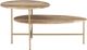 Powell® Cleo Natural 2-Tiered Coffee Table with Gold Base-2