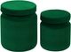 TOV Furniture by TOV Slashed Set of 2 Green Kris Storage Ottomans-2