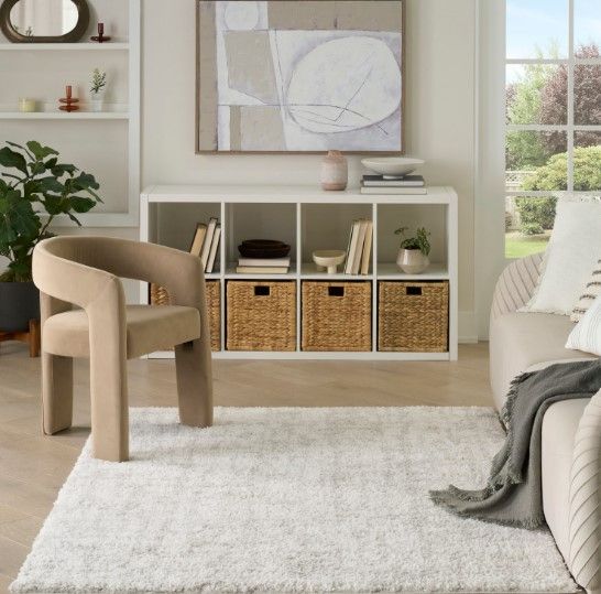 Nourison Home™ Modern Shag Ivory Gray 5'x7' Area Rug-1