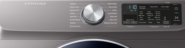 Samsung 4.0 Cu. Ft. Inox Grey Front Load Electric Dryer-2