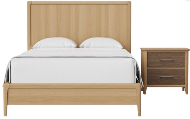 Vaughan-Bassett NordHaven Clear Maple King Panel Bed-2