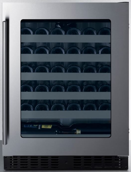 Summit® 24" 3.25 Cu. Ft. Stainless Steel Wine Cooler-1