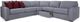 Decor-Rest® Furniture LTD 2786 3 Piece Gray Power Reclining Sectional-1
