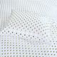 Olliix by Intelligent Design White/Gold Queen Metallic Dot Printed Sheet Set-2
