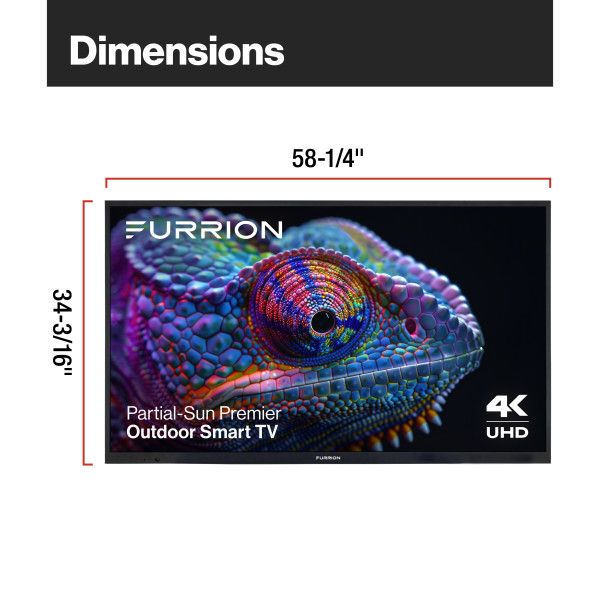 Furrion® Aurora® 65" Partial-Sun Premier 4K LED Outdoor Smart TV-4