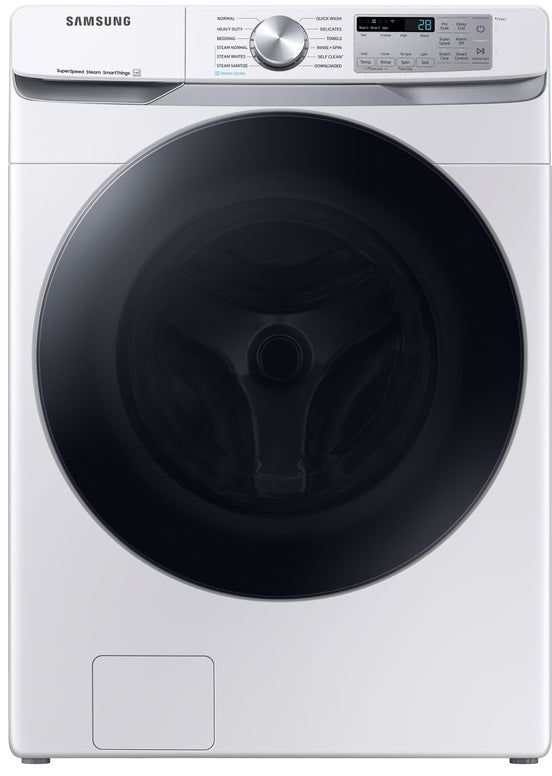 Samsung White Front Load Washer & Gas Dryer Laundry Pair-1