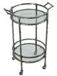A & B Home Silver Antique Bar Cart -0