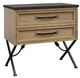 Bernards Tarrington Almond/Black 2-Drawer Nightstand-0