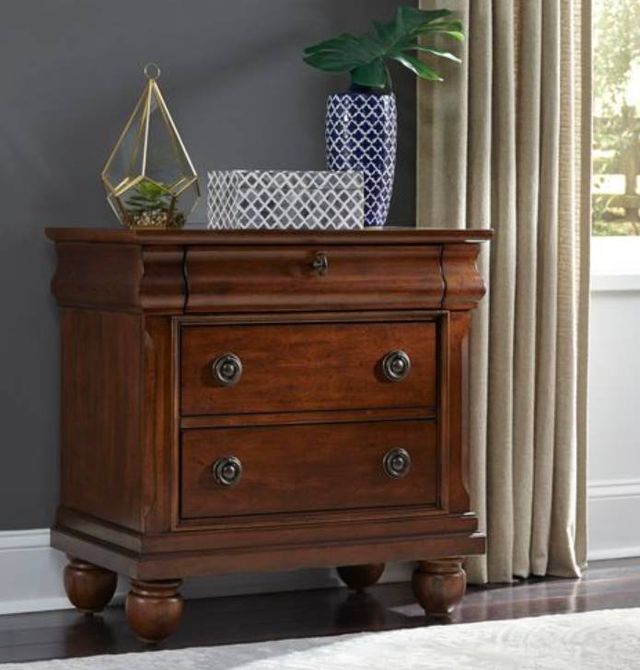 Liberty Furniture Rustic Traditions Rustic Cherry Nightstand-1