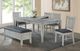 ECI Furniture Summer Winds Gray/White Storage Bench-1