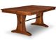 Handstone Customizable Glengarry Heritage Nutmeg 48x60 Pedestal Dining Table with 2x12” Leaves-0