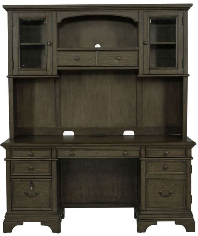 Coaster® Hartshill Burnished Oak Credenza with Hutch-0