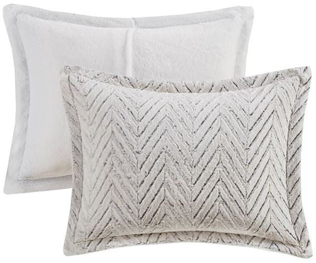 Olliix by Madison Park Adelyn Ivory Full/Queen Ultra Plush Down Alternative Comforter Set-1