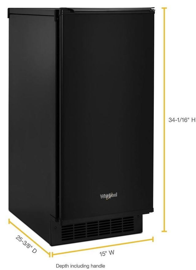 Whirlpool® 15" Black Ice Maker-1