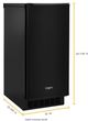 Whirlpool® 15" Black Ice Maker-1