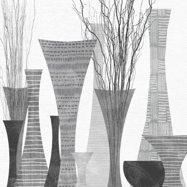 Classy Art Silhouette Vases by Susan Jill Wall Art-0