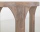 International Furniture Direct Balam Stained White Round Chairside Table-5