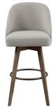 Ollix by Madison Park Pearce Grey Bar Stool with Swivel Seat-0
