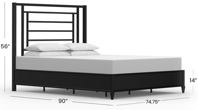 Wesley Allen Customizable Sunset California King Iron Bed-2