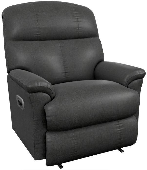 La-Z-Boy® Reed Licorice Leather Power Wall Recliner with Headrest and Lumbar-0