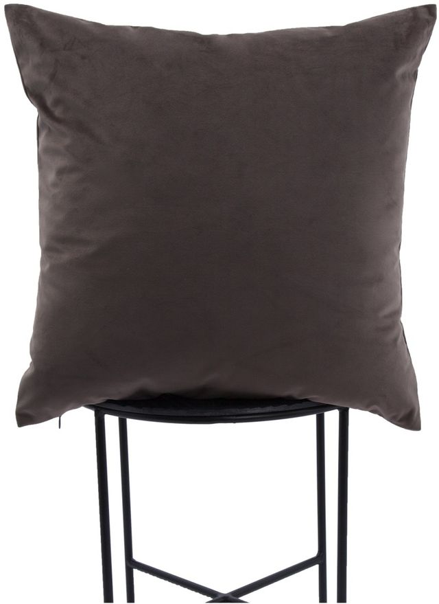 Renwil® Chestnut Dark Grey 20" x 20" Decorative Pillow-2