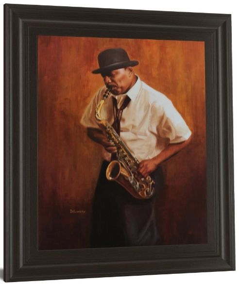 Classy Living Sax Player Wall Art-3